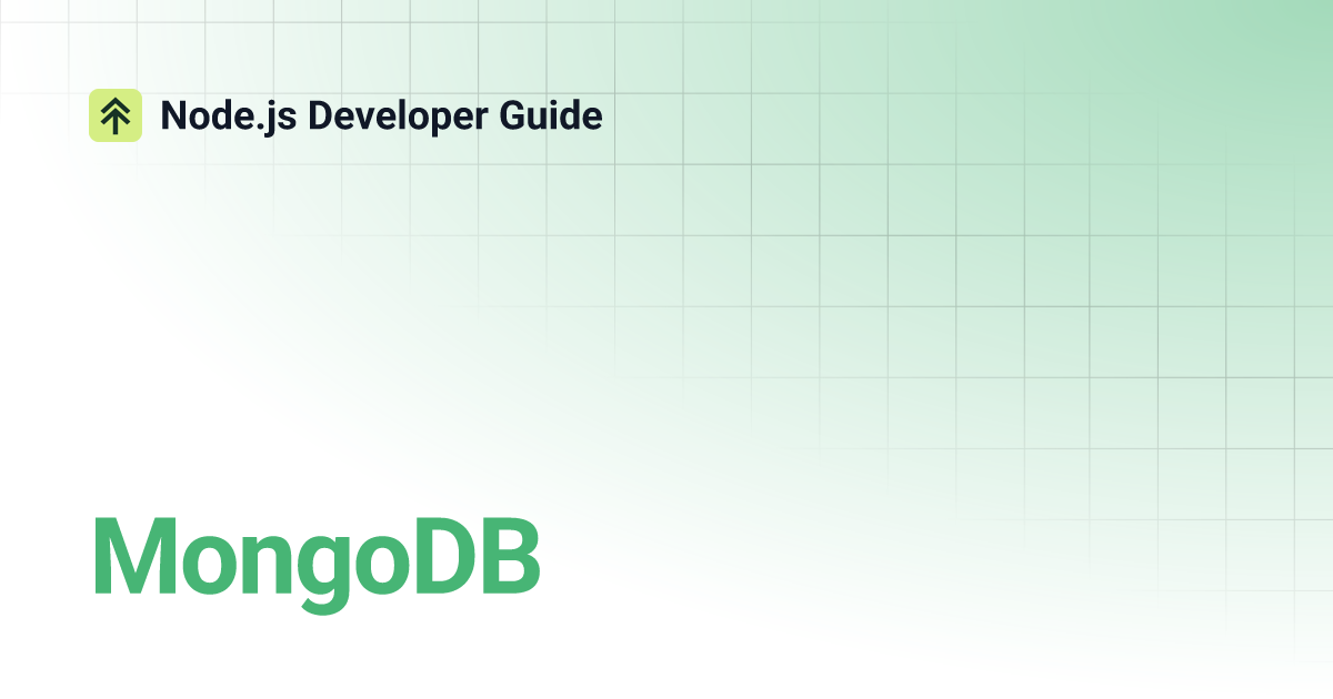 MongoDB | Node.js Developer Guide